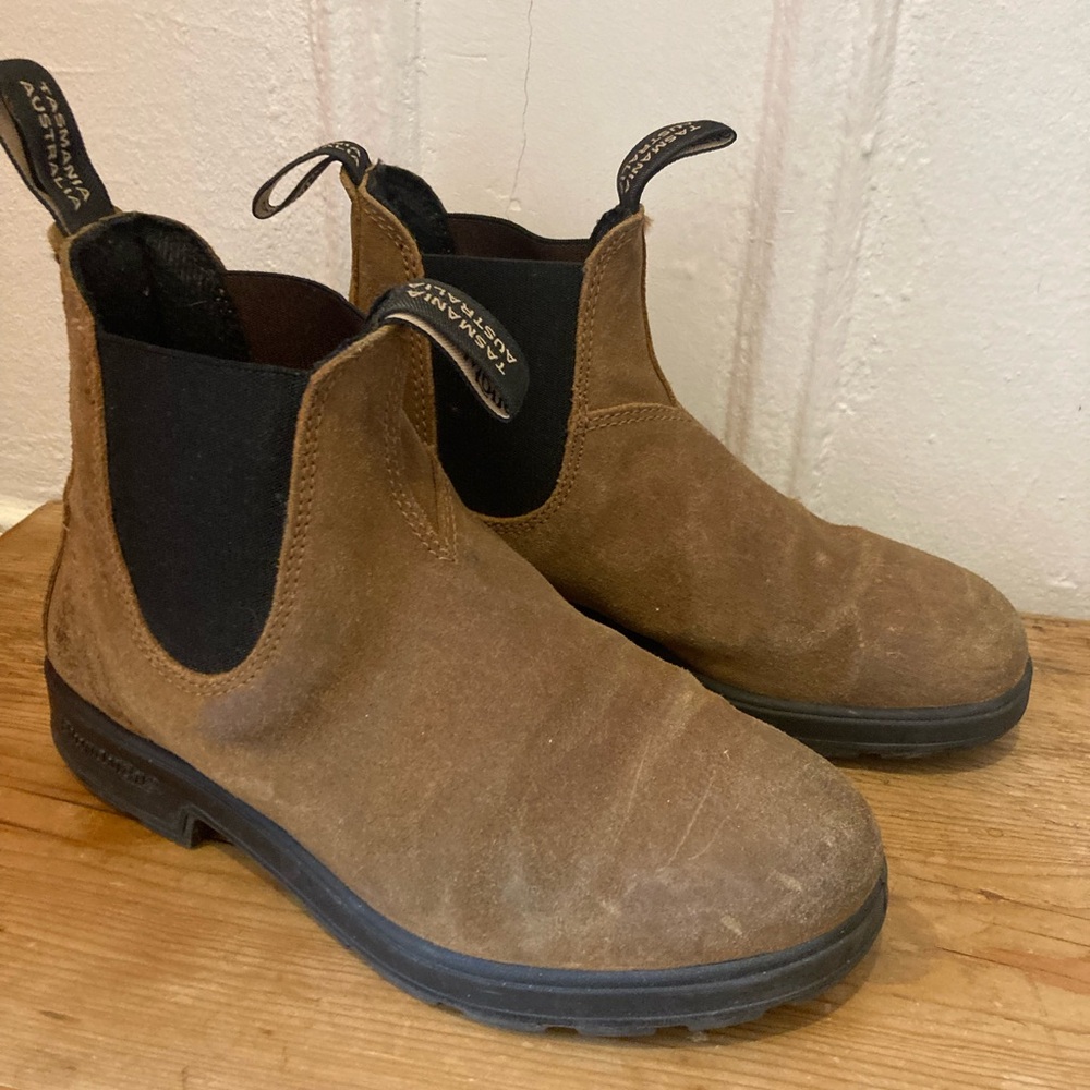 Blundstones Original Chelsea Boot, brown suede, Women’s US 7